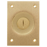 Hubbell S2425 Rectangular Floor Box Flush Cover - Combo 2-1/8" / 3/4" Receptacle